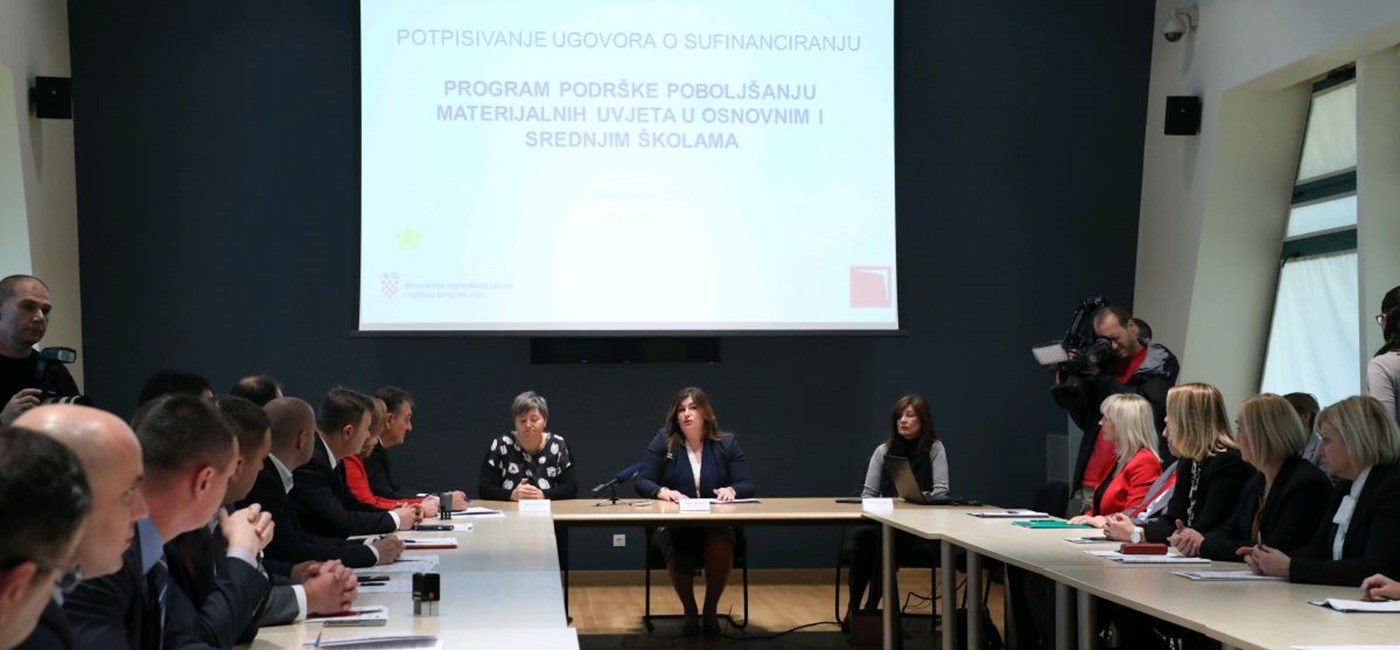 Potpisani ugovori o sufinanciranju poboljšanja uvjeta u školama